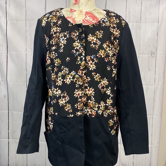 LOGO by Lori Goldstein floral coat - Picture 2 of 10